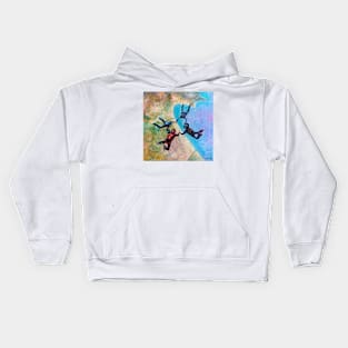 Skydiver Over Empuriabrava Kids Hoodie